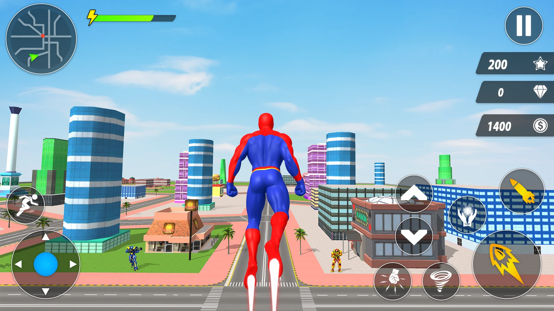 Spider Robot Hero Car Games screenshot