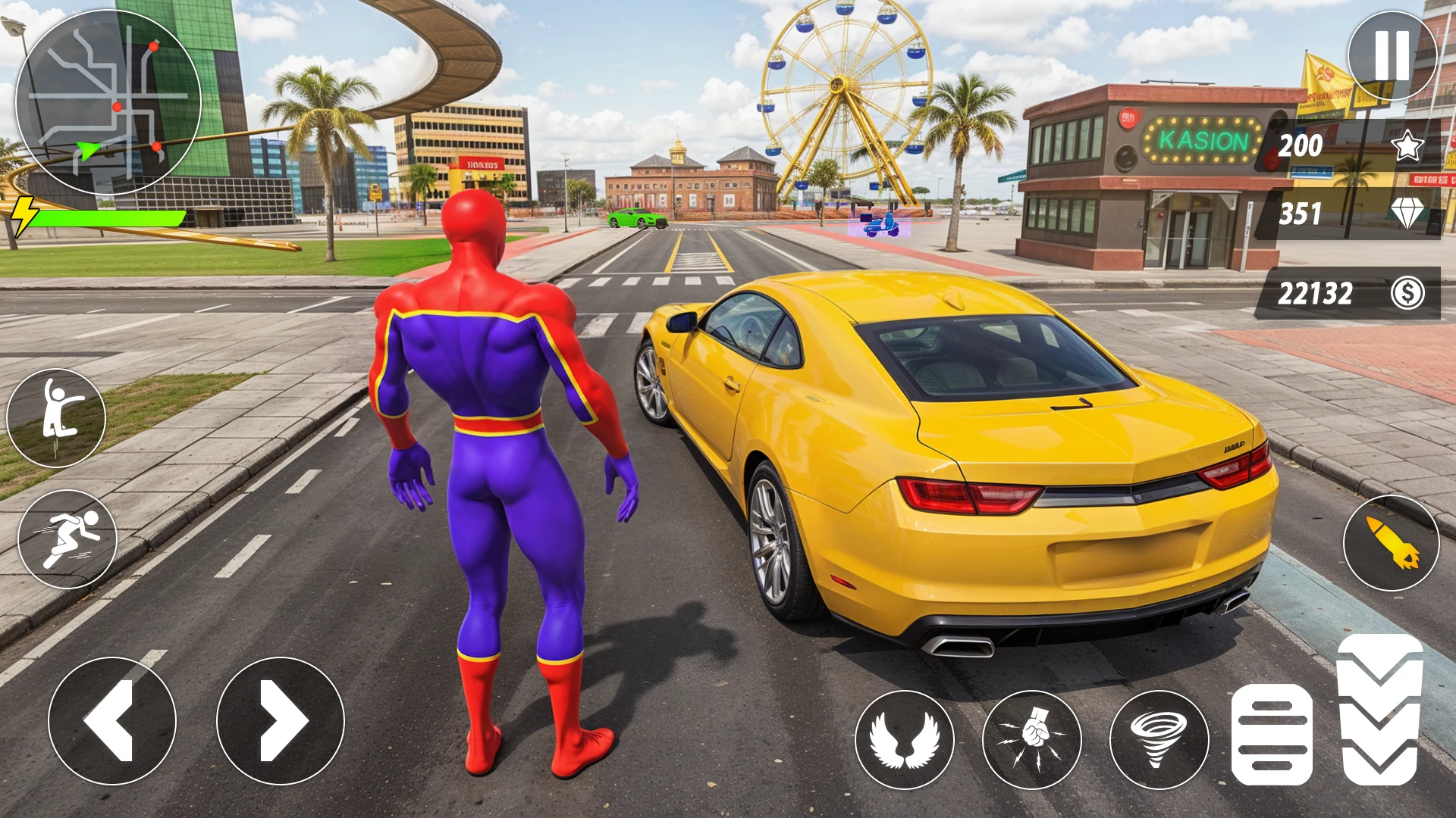 Spider Robot Hero Car Games screenshot