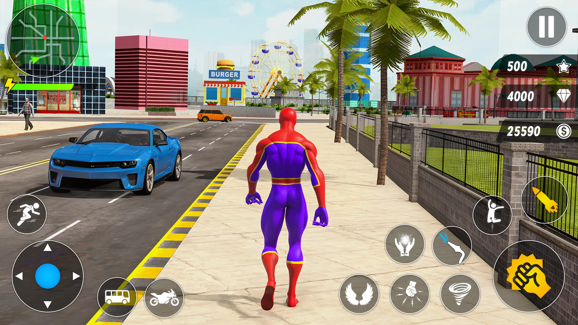 Spider Robot Hero Car Games screenshot